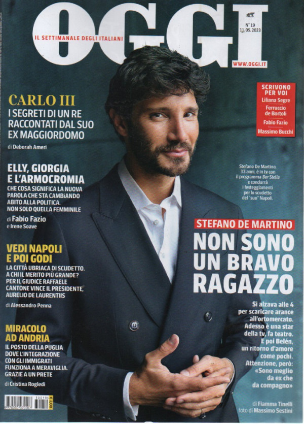 Oggi n. 19 11/5/2023 settimanale Italiano EDICOLA SHOP