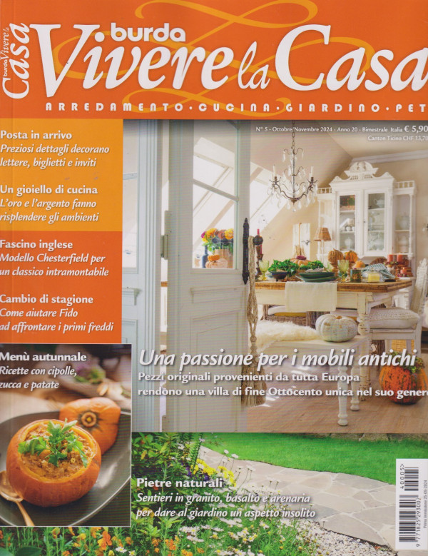 Vivere la casa n. 5 ottobre novembre 2024 bimestrale Italiano