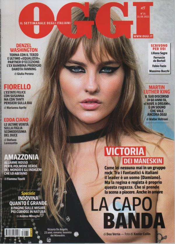 Oggi n. 35 31/8/2023 settimanale Italiano EDICOLA SHOP