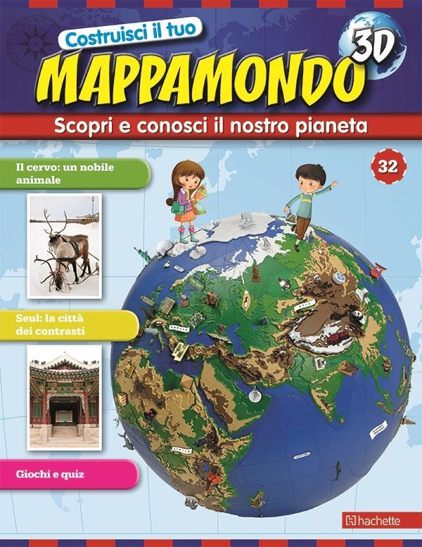 Costruisci il Mappamondo 3D 2^ edizione uscita 32