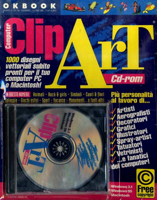 Okbook - N° 14 - Clip Art (Cd Rom Per Pc E Mac) - 3Ntini & C.