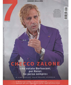 7 del Corriere della Sera - Checco Zalone - Uscita n.52 - 24 Dicembre 2025 - Settimanale