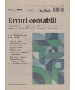 Sindaci e Revisori - Errori contabili - Uscita n.1 - 15 Gennaio 2026 - Mensile