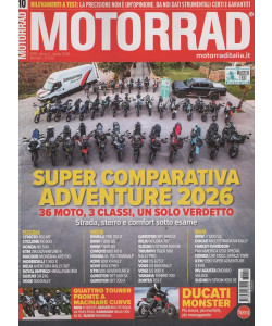 Motociclismo Motorrad - Super comparativa adventure 2026 - Uscita n.10 - 31 Marzo 2026 - Mensile