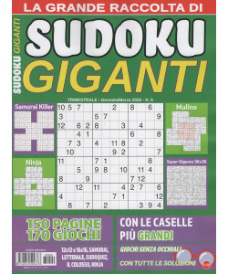 La Grande Raccolta di Sudoku Giganti - Uscita n.9 - 19 Dicembre 2025 - Trimestrale