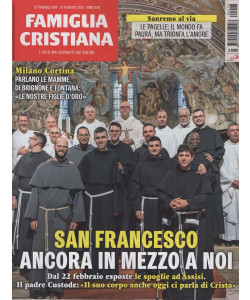 Famiglia Cristiana + Libro "Francesco d'Assisi - Angelo Comastri" - Uscita n.8 - 19 Febbraio 2026 - Settimanale