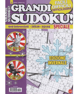 Grandi Sudoku! - Uscita n.6 - 19 Dicembre 2025 - Bimestrale