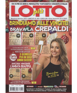Lotto Più - Uscita n.445 - 19 Dicembre 2025 - Mensile