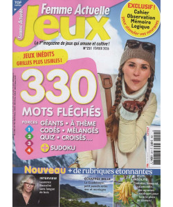 Femme Actuelle Jeaux - Uscita n.251 - 15 Gennaio 2026 - Mensile - In lingua francese