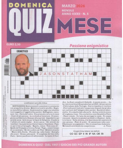 Domenica Quiz Mese - Uscita n.3 - 7 Marzo 2026 - Mensile