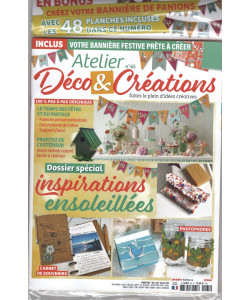 Atelier Deco & Creations - n. 65 - trimestriel - Mai-Juin-Jullet 2024 - in lingua francese