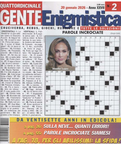 Gente Enigmistica - Uscita n.2 - 20 Gennaio 2026 - Quattordicinale
