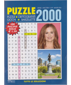 Puzzle 2000 - n. 397 - maggio   2024- mensile - 100 pagine
