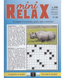 Mini Relax - Uscita n.2288 - 31 Marzo 2026 - Settimanale