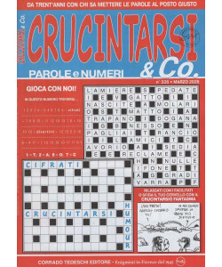 Crucintarsi & Co. - Uscita n.326 - 28 Febbraio 2026 - Mensile