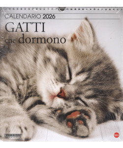 Calendario Gatti che dormono 2026 (28x30 cm con spirale)