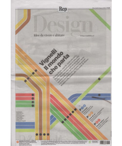 Design de La Repubblica - Vignelli: Il mondo che parla - Uscita n.44 - 20 Marzo 2026 - Mensile