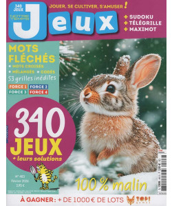 Notre Temps Jeux - Uscita n.483 - 15 Gennaio 2026 - Mensile - In lingua francese