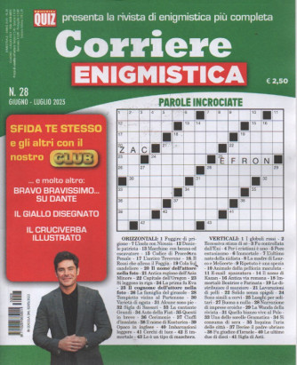 Corriere Enigmistica   - n.28  -giugno - luglio 2023- mensile