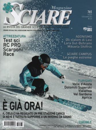 Sciare magazine - n. 765 -16 novembre   2023    - quindicinale