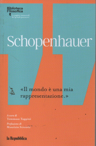Biblioteca filosofica -Schopenhauer - n. 20 -204  pagine - La Repubblica