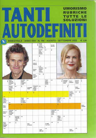 Tanti Autodefiniti - n. 190 - bimestrale -agosto - settembre   2022