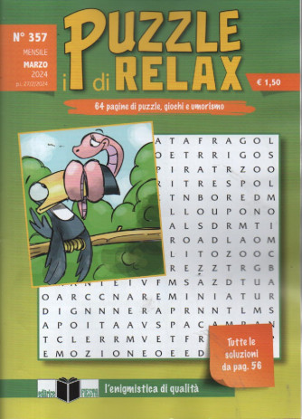 I puzzle di Relax - n. 357- mensile -marzo   2024