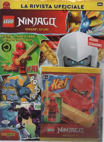 LEGO Ninjago - n. 55 - bimestrale - 5 ottobre   2023 - rivista + gioco Lego