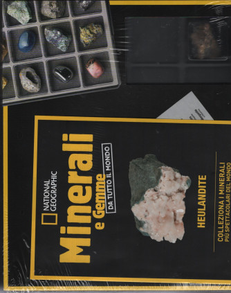 Minerali e Gemme da tutto il mondo -Heulandite - 78°uscita - settimanale -+ espositore