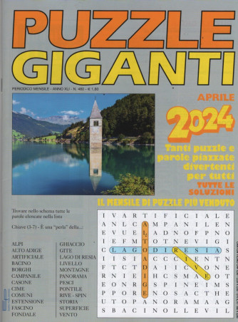 Puzzle giganti - n. 480 - mensile - aprile 2024