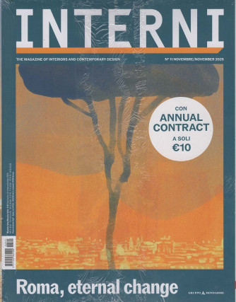 Interni + Annual Contract 2025 - Roma, eternal change - Uscita n.11 - 24 Ottobre 2025 - Bimestrale