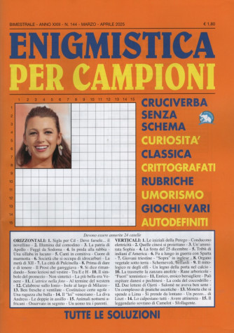 Enigmistica per Campioni - Uscita n.144 - 11 Febbraio 2025 - Bimestrale