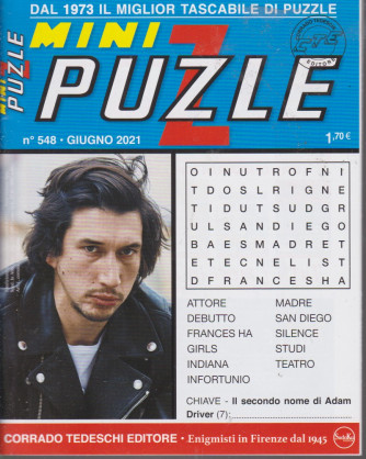 Minipuzzle - n. 548 - giugno  2021 - mensile