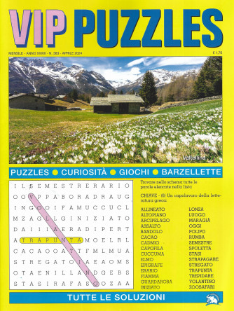 Vip Puzzles - n. 383  - aprile   2024 - mensile