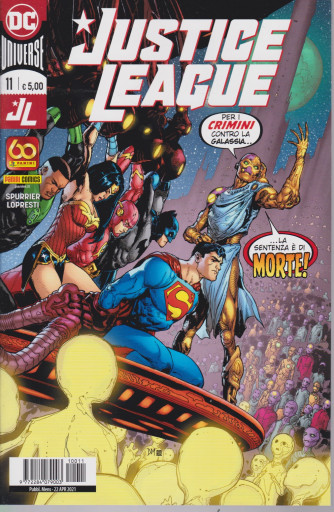 Justice League -.    n. 11 - mensile -22 aprile  2021-