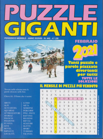 Puzzle Giganti - n. 442 - mensile - Febbraio 2021