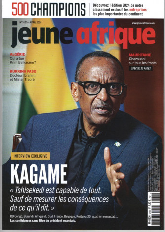 Jeune Afrique - n. 3135 - avril 2024 - in lingua francese