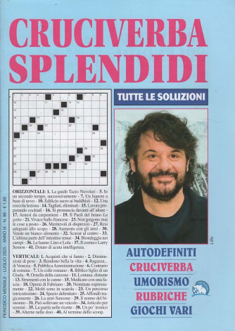 Cruciverba Splendidi - Uscita n.96 - 19 Giugno 2025 - Mensile