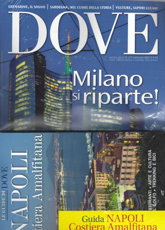 Dove + Le guide di Dove - Costiera Amalfitana - n. 11 - novembre 2021 - mensile rivista + libro