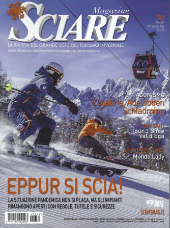 Sciare magazine - n. 749 -15/31  gennaio 2022    - quindicinale