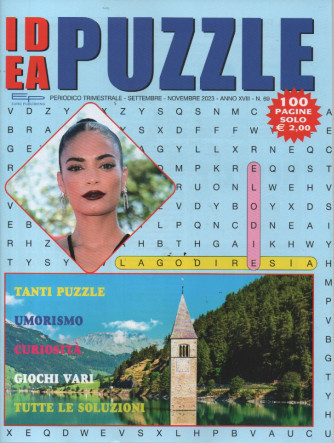 Idea puzzle - n. 69 - settembre - novembre  2023 - trimestrale - 100 pagine