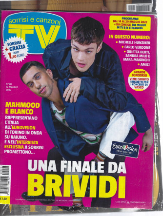 Sorrisi e Canzoni tv + Grazia - n. 20  -10 maggio  2022- settimanale - 2 riviste