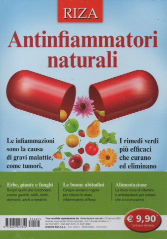 Alimentazione naturale - n. 87  - Antinfiammatori naturali -gennaio 2023
