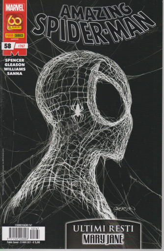 Uomo Ragno -Amazing Spider Man - Ultimi resti Mary Jane-     n. 767 - quindicinale - 25  marzo  2021