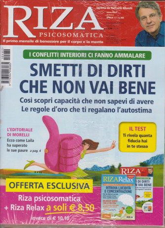 Riza psicosomatica + Riza Relax - n. 482 - mensle - aprile 2021 - 2 riviste