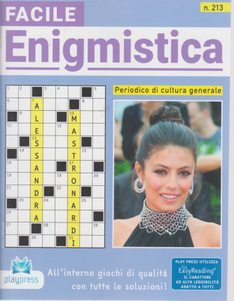 Facile Enigmistica - n. 213 - bimestrale -7/5/2021
