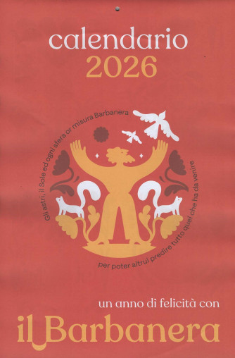 Calendario Il Barbanera 2026 (29x45 cm senza spirale)