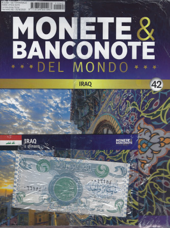 Monete & Banconote del mondo - n. 42  - Iraq - 1 dinaro-      settimanale - 17/11/2021  -