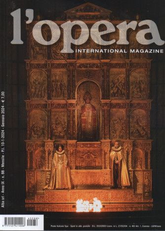 L'opera international magazine - n. 88 - mensile  -gennaio 2024