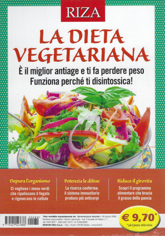 Alimentazione naturale - La dieta vegetariana- n. 80  -giugno  2022